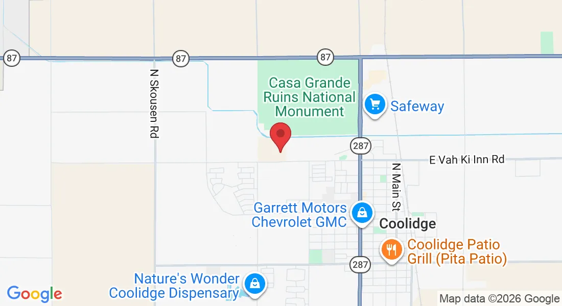 1290 W Vah Ki Inn Rd, Coolidge, AZ 85128, USA