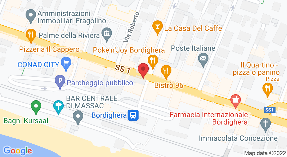 Via Vittorio Emanuele II, 165, 18012 Bordighera IM, Italia