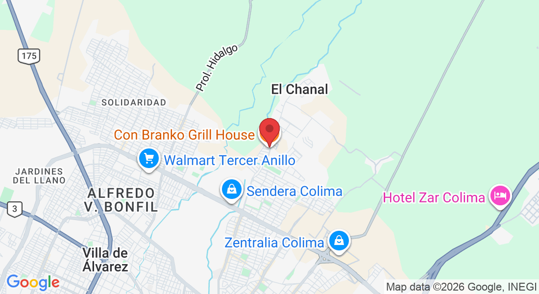 Avenida Venustiano Carranza 2299, Rincón del Colibrí, Residencial Esmeralda Nte., 28017 Colima, Col., Mexico
