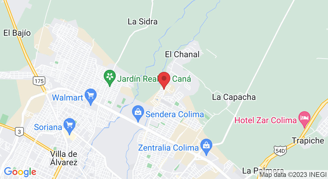 Avenida Venustiano Carranza 2299, Rincón del Colibrí, Residencial Esmeralda Nte., 28017 Colima, Col., Mexico