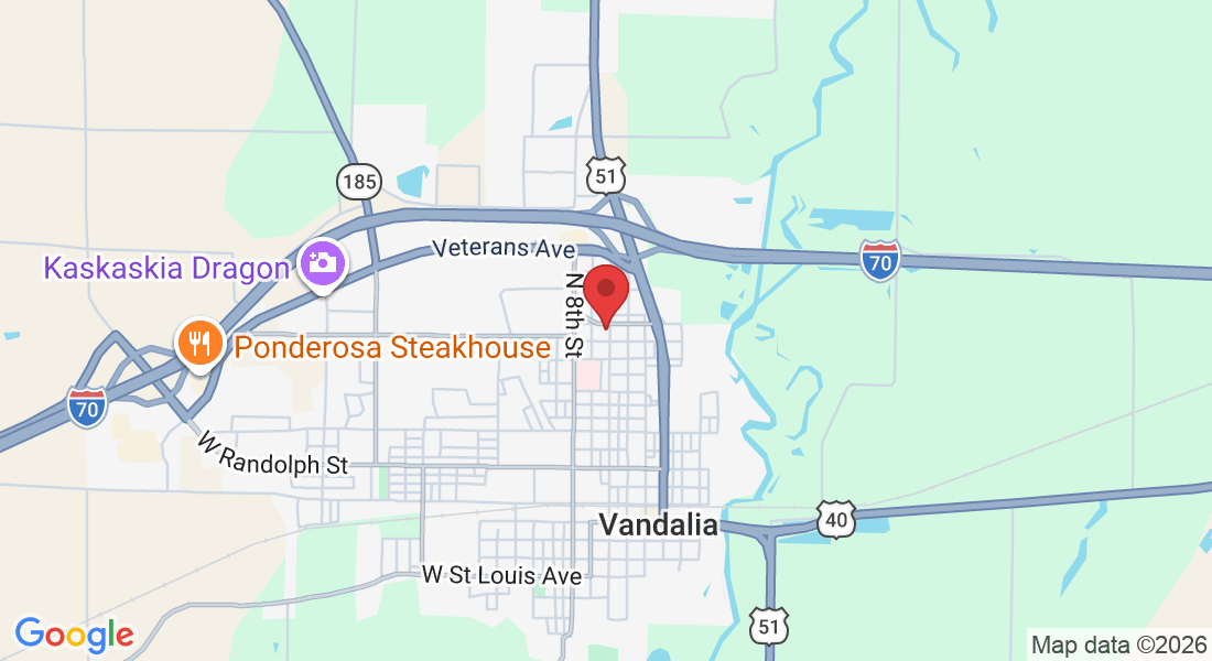 1121 N 6th St, Vandalia, IL 62471, USA