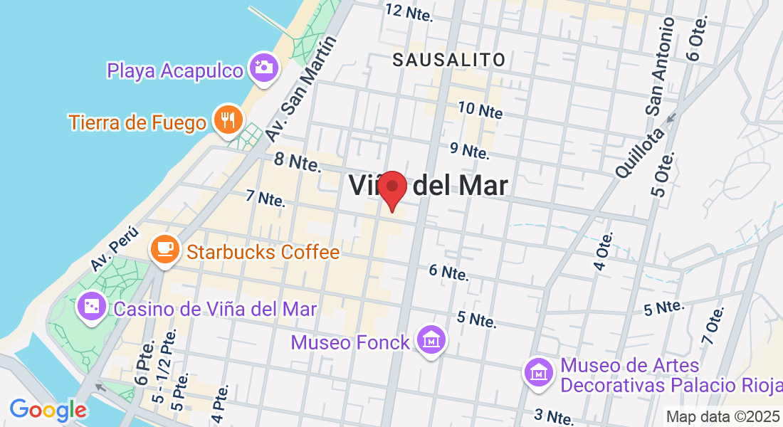 7 Nte. 645, oficina 209, Viña del Mar, Valparaíso, Chile