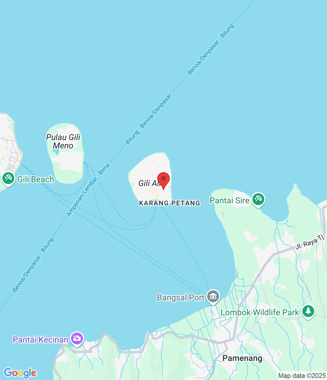 Gili air, Gili Indah, Kec. Pemenang, Kabupaten Lombok Utara, Nusa Tenggara Bar. 83352, Indonésie