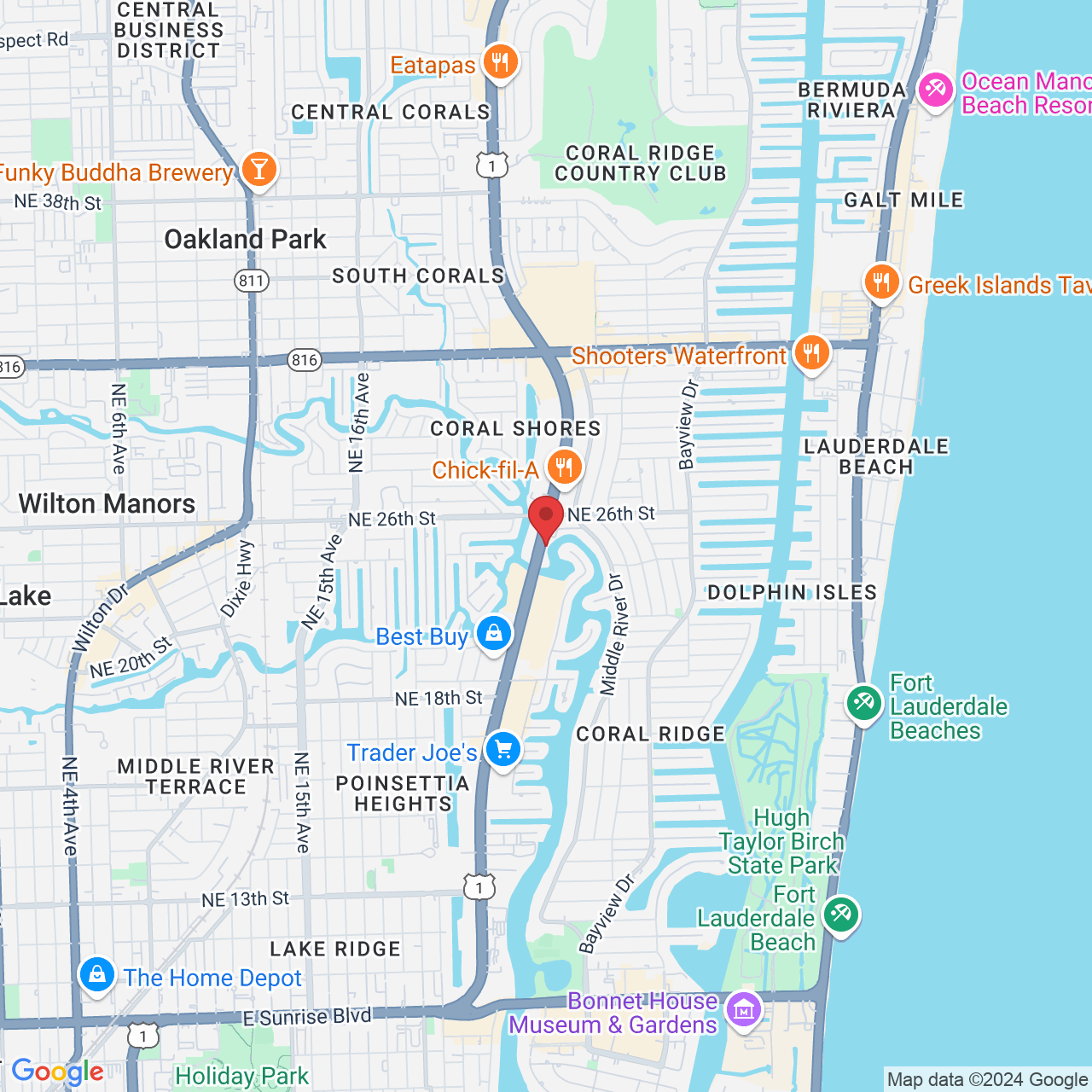2520 N Federal Hwy, Fort Lauderdale, FL 33305, USA