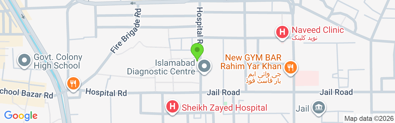Hospital Road Officers, Colony, Haji Muhammad Colony Rahim Yar Khan, 64200, Pakistan