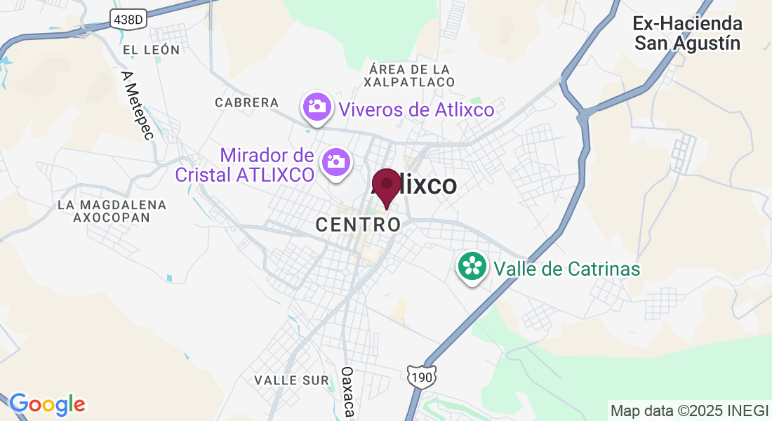 Calle 2 Nte 210, entre cruz roja y parroquia, Centro, 74200 Atlixco, Pue., México