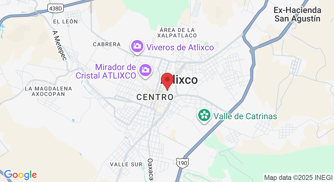 Calle 2 Nte 210, entre cruz roja y parroquia, Centro, 74200 Atlixco, Pue., México