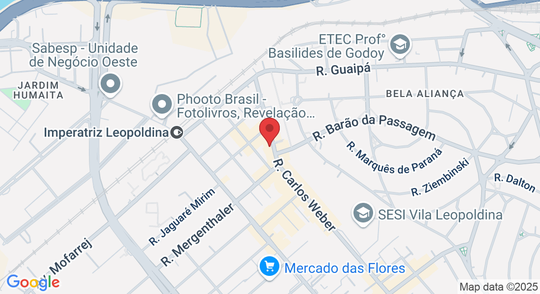 R. Carlos Weber, 320 - Vila Leopoldina, São Paulo - SP, 05303-000, Brasil