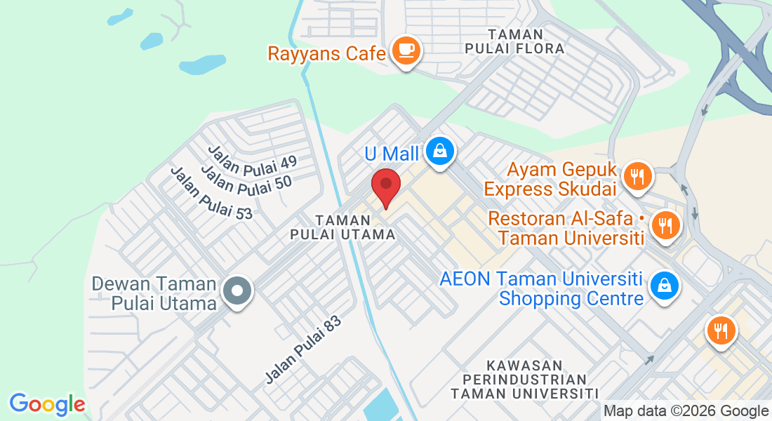 4, Jalan Pulai 21, Taman Pulai Utama, 81300 Johor Bahru, Johor Darul Ta'zim, Malaysia