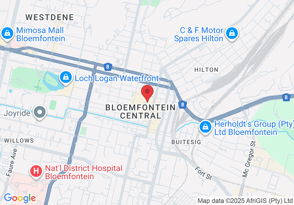 134, Charlotte Maxeke St, Bloemfontein Central, Bloemfontein, 9300, South Africa