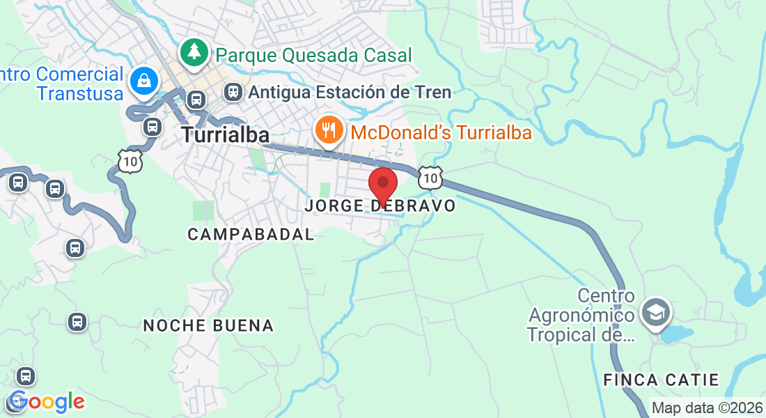 Av. 2, Provincia de Cartago, Turrialba, Jorge Debravo, 30501, Costa Rica
