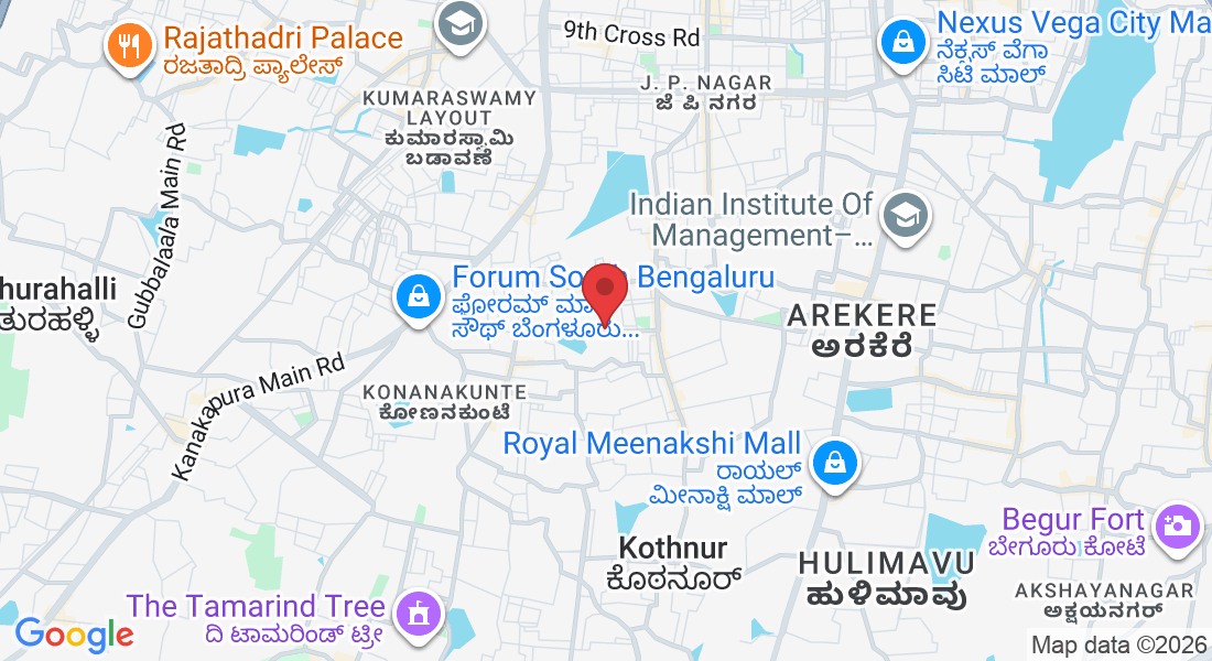 3rd Floor, 9th Cross Rd, &, 11th Main Rd, RBI Layout, Phase 7, J. P. Nagar, Kothnur, Bengaluru, Karnataka 560078, India