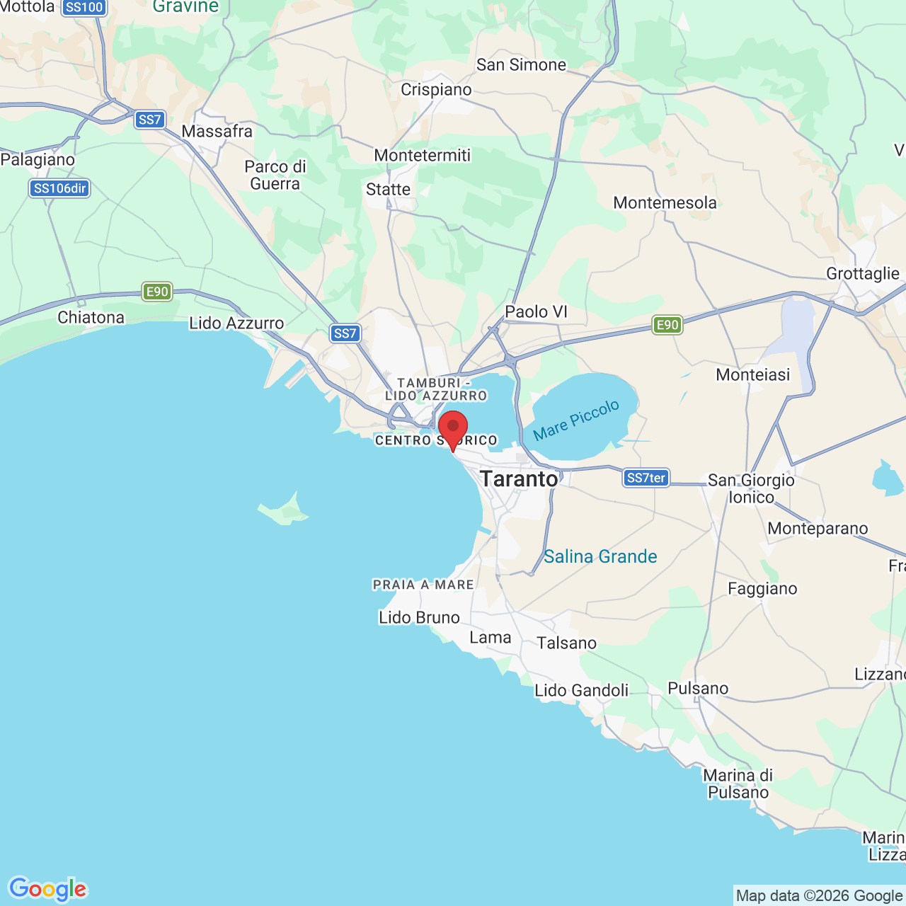 Via Regina Margherita, 51, 74123 Taranto TA, Italia