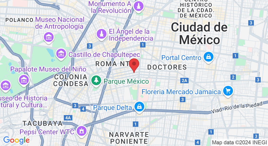 Zacatecas 40, Roma Nte., Cuauhtémoc, 06700 Ciudad de México, CDMX, México