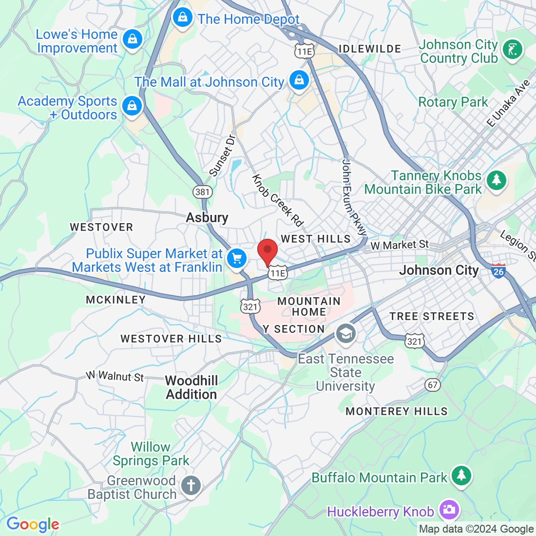 1604 Lamons Ln suite 202, Johnson City, TN 37604, USA