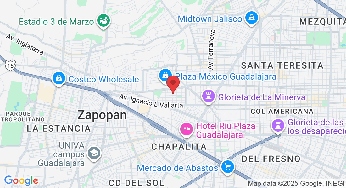 C. Justo Sierra 3250a, col. Vallarta San jorge, 44690 Guadalajara, Jal., México