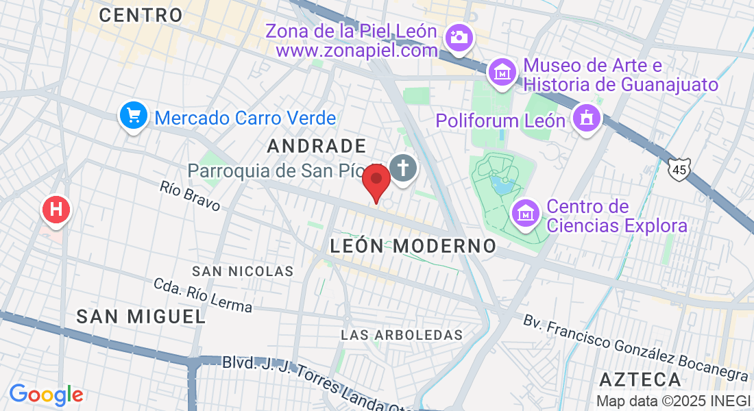 Tita Ruffo 106, León Moderno, 37480 León de los Aldama, Gto., México