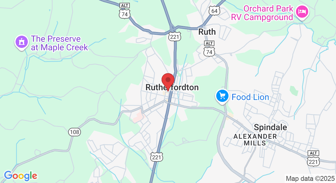 112 W 1st St, Rutherfordton, NC 28139, USA