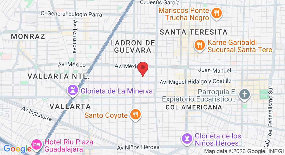 C. Justo Sierra 2339, Ladrón de Guevara, Ladron De Guevara, 44600 Guadalajara, Jal., México