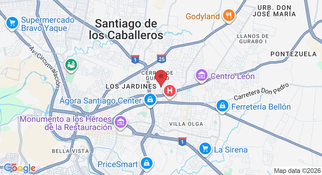 Lorenzo Pellerano 1, Santiago de los Caballeros 51000, Dominican Republic