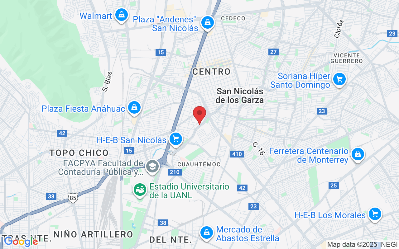 Av Jorge Treviño 900, Chapultepec, 66450 San Nicolás de los Garza, N.L., Mexico