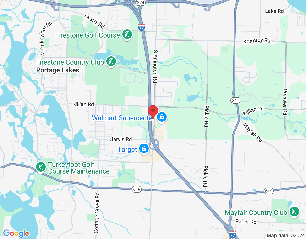Parking lot, 2850 S Arlington Rd suite 106, Akron, OH 44312, USA