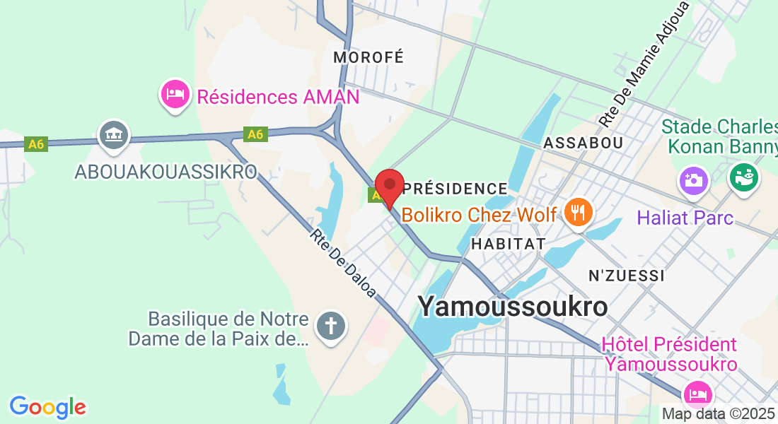 RPH6+27V, Yamoussoukro, Côte d'Ivoire
