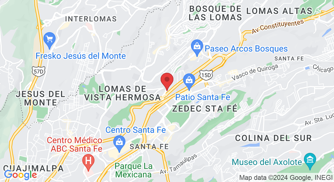 P.º de los Tamarindos 384-Piso 9, Bosques de las Lomas, Cuajimalpa de Morelos, 05110 Ciudad de México, CDMX, México