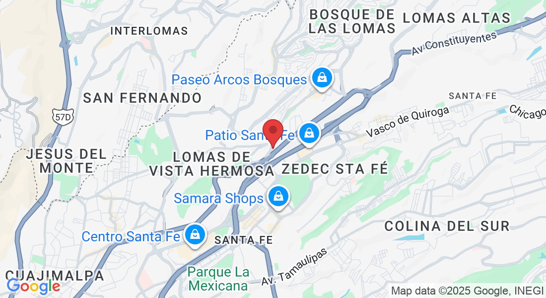 P.º de los Tamarindos 384-Piso 9, Bosques de las Lomas, Cuajimalpa de Morelos, 05110 Ciudad de México, CDMX, México
