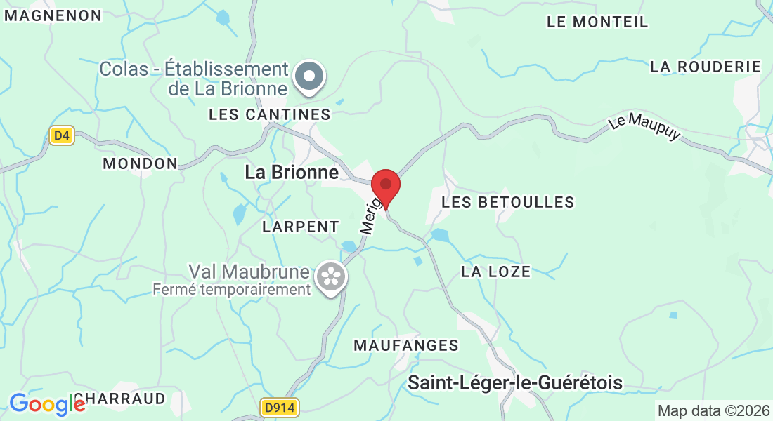 21 MERIGUET Prendre direction Saint Léger le Guérétois, 23000 La Brionne, France