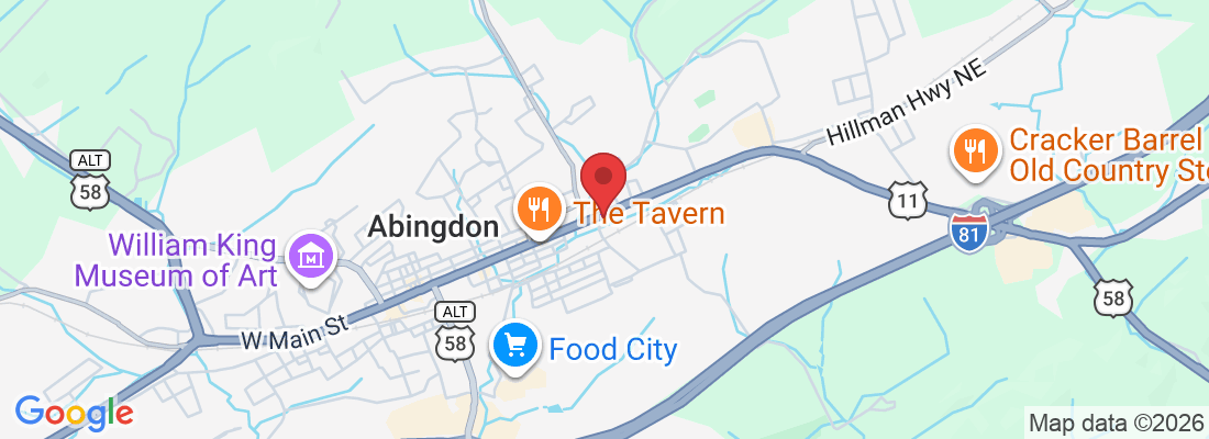 414 E Main St, Abingdon, VA 24210, USA