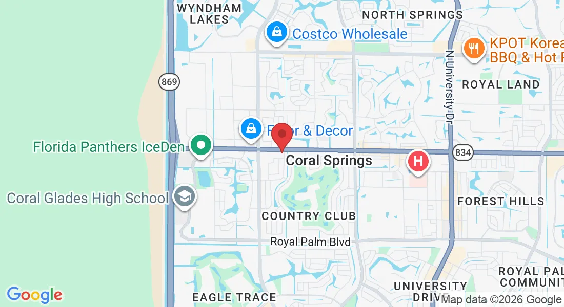 11406 W Sample Rd, Coral Springs, FL 33065, USA
