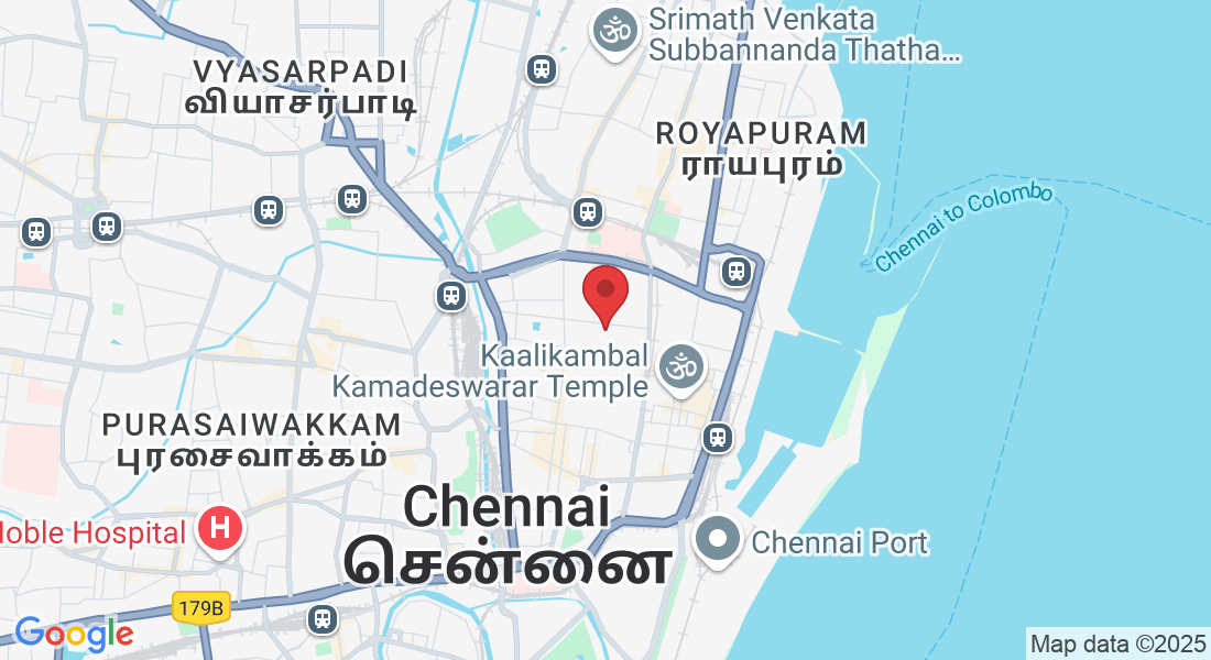 Hawker Jesson St, Amman Koil North, George Town, Chennai, Tamil Nadu 600001, India