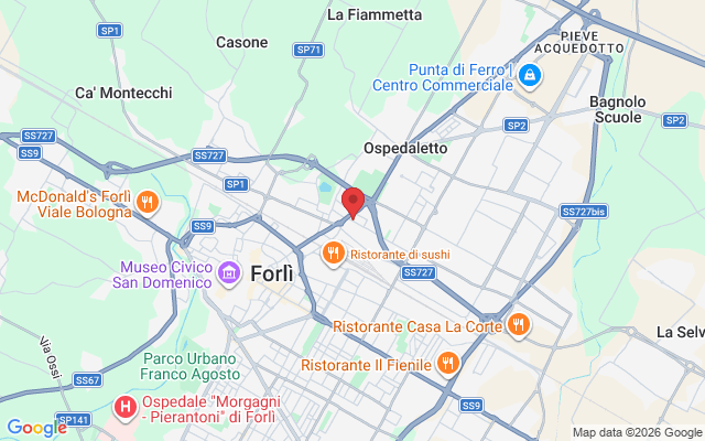 Via Macero Sauli, 1/N, 47122 Forlì FC, Italia