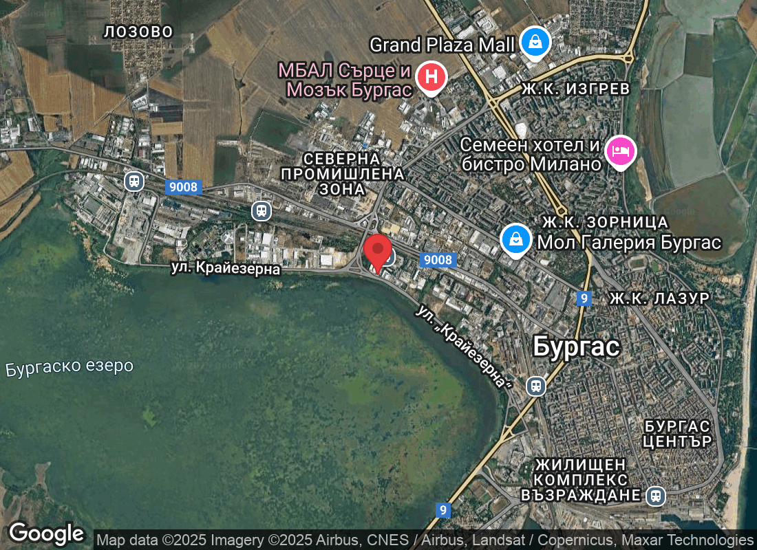 Северна промишлена зона, ул. „Крайезерна“ 131, 8001 Бургас, България