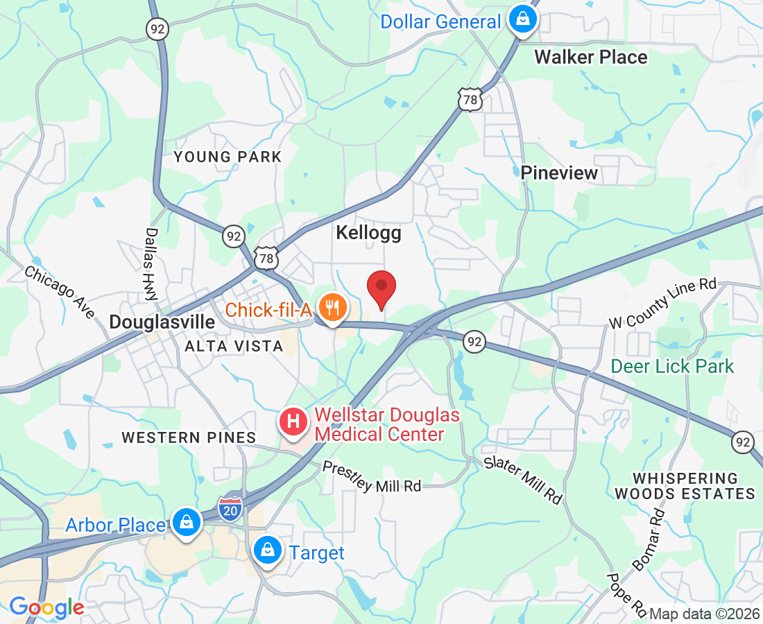 8385 Cherokee Blvd suite 204, Douglasville, GA 30134, USA