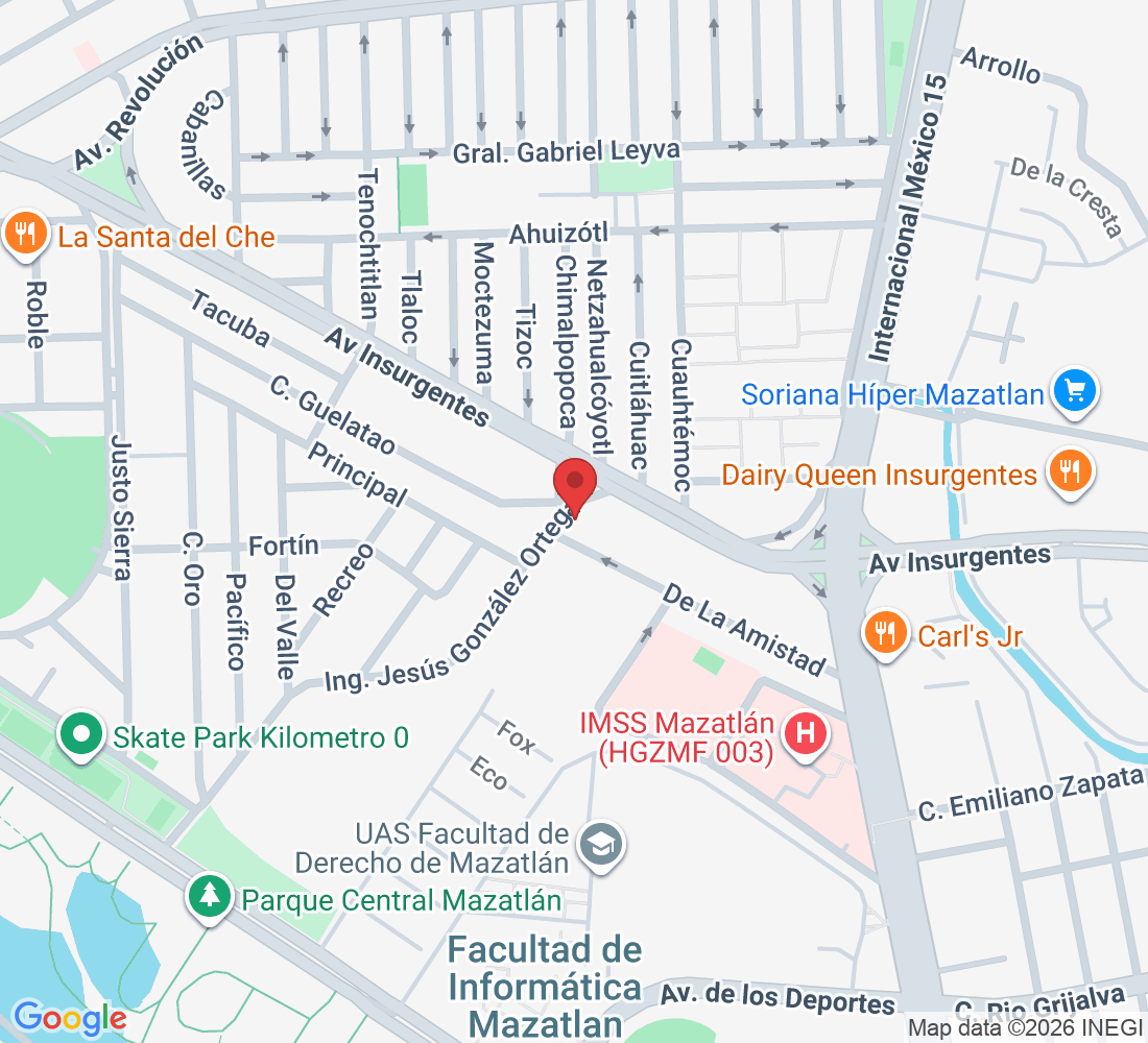 Ing. Jesús González Ortega 810, Sembradores de la Amistad, 82143 Mazatlán, Sin., México