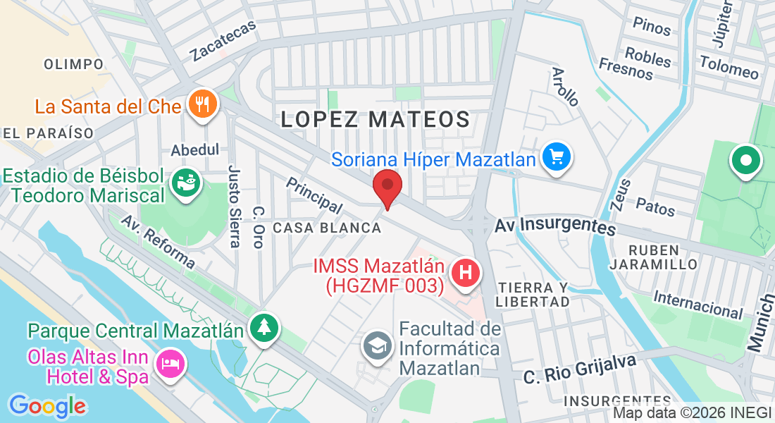 Ing. Jesús González Ortega 810, Sembradores de la Amistad, 82143 Mazatlán, Sin., México