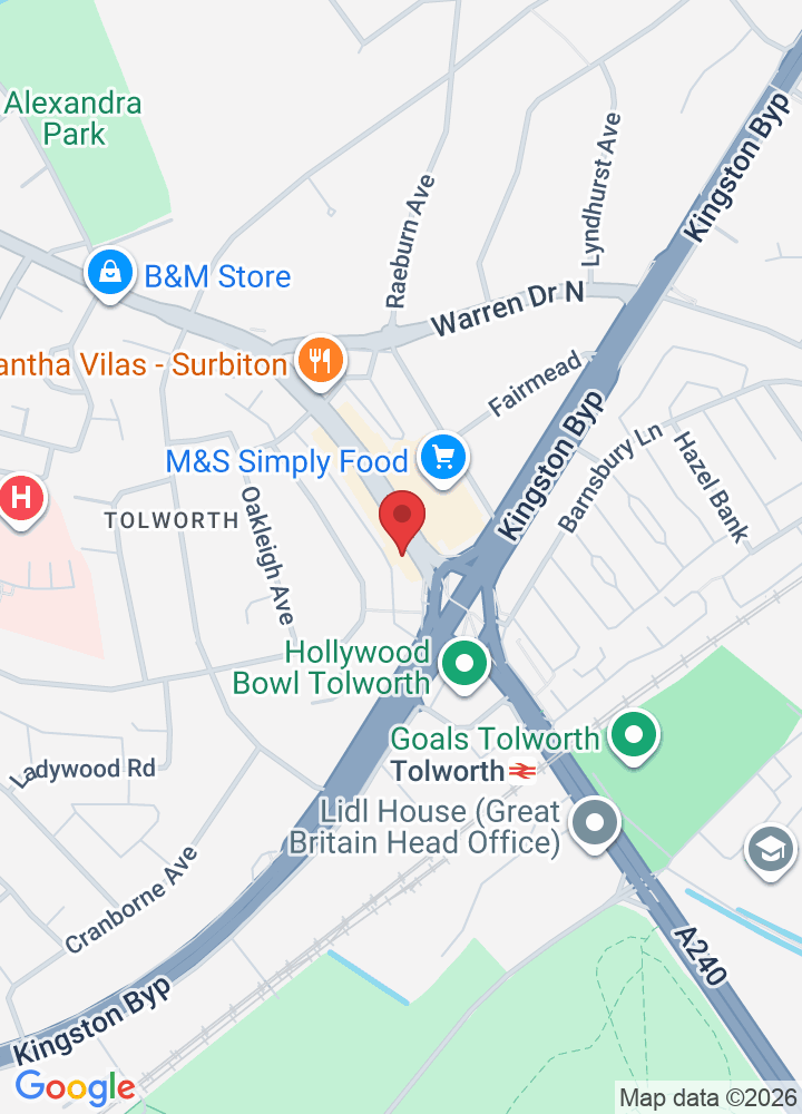 122 Tolworth Broadway, Tolworth, Surbiton KT6 7HT, UK