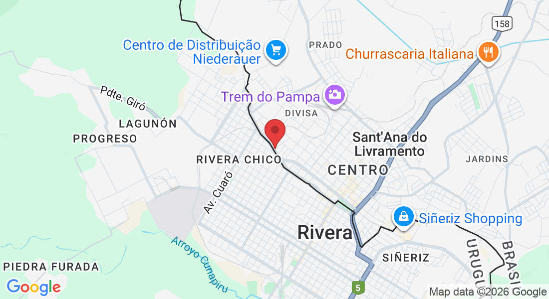 Av. Tamandaré, 750 - Centro, Sant'Ana do Livramento - RS, 97573-502, Brasil