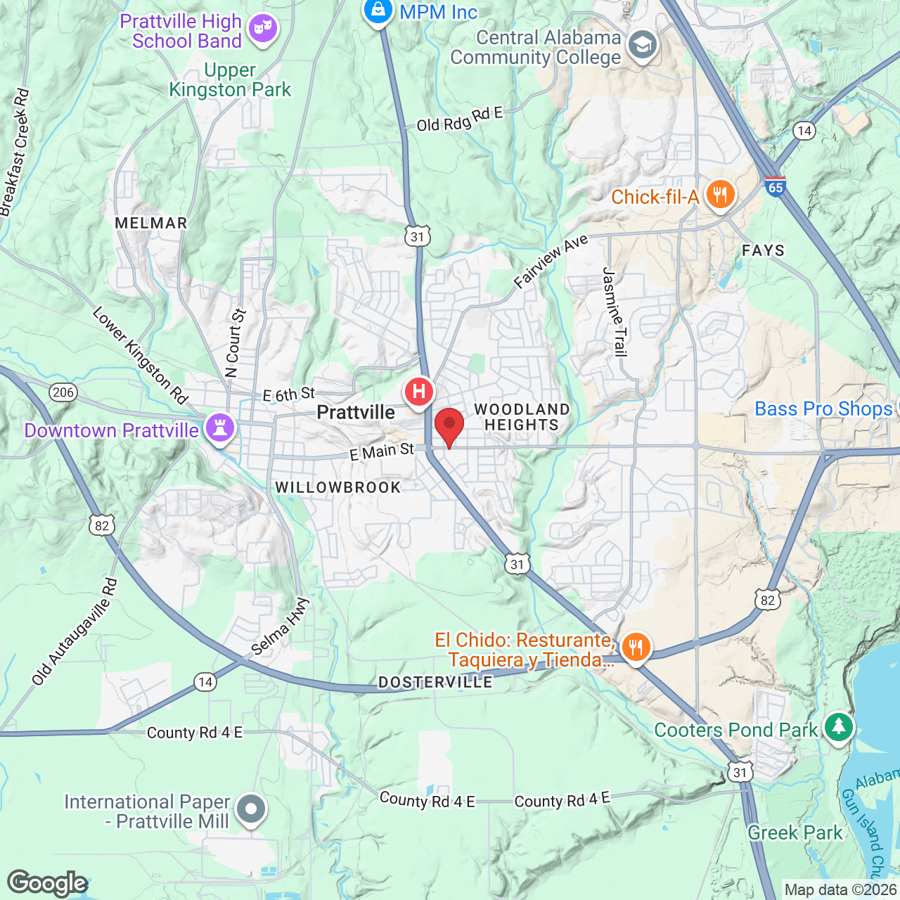 968 E Main St, Prattville, AL 36066, USA