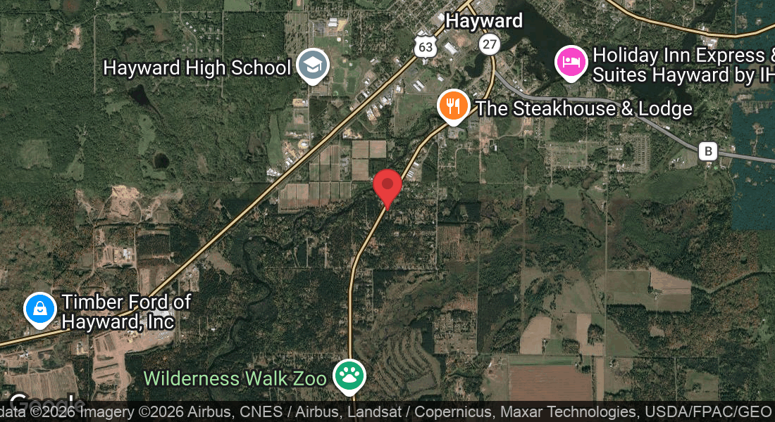 10186 WI-27, Hayward, WI 54843, USA