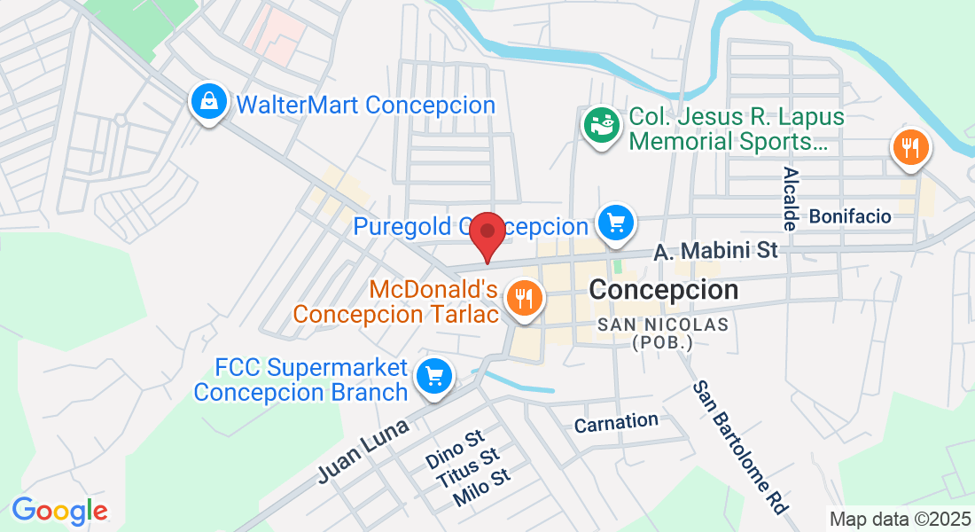 A. Mabini St, Concepcion, 2316 Tarlac, Philippines
