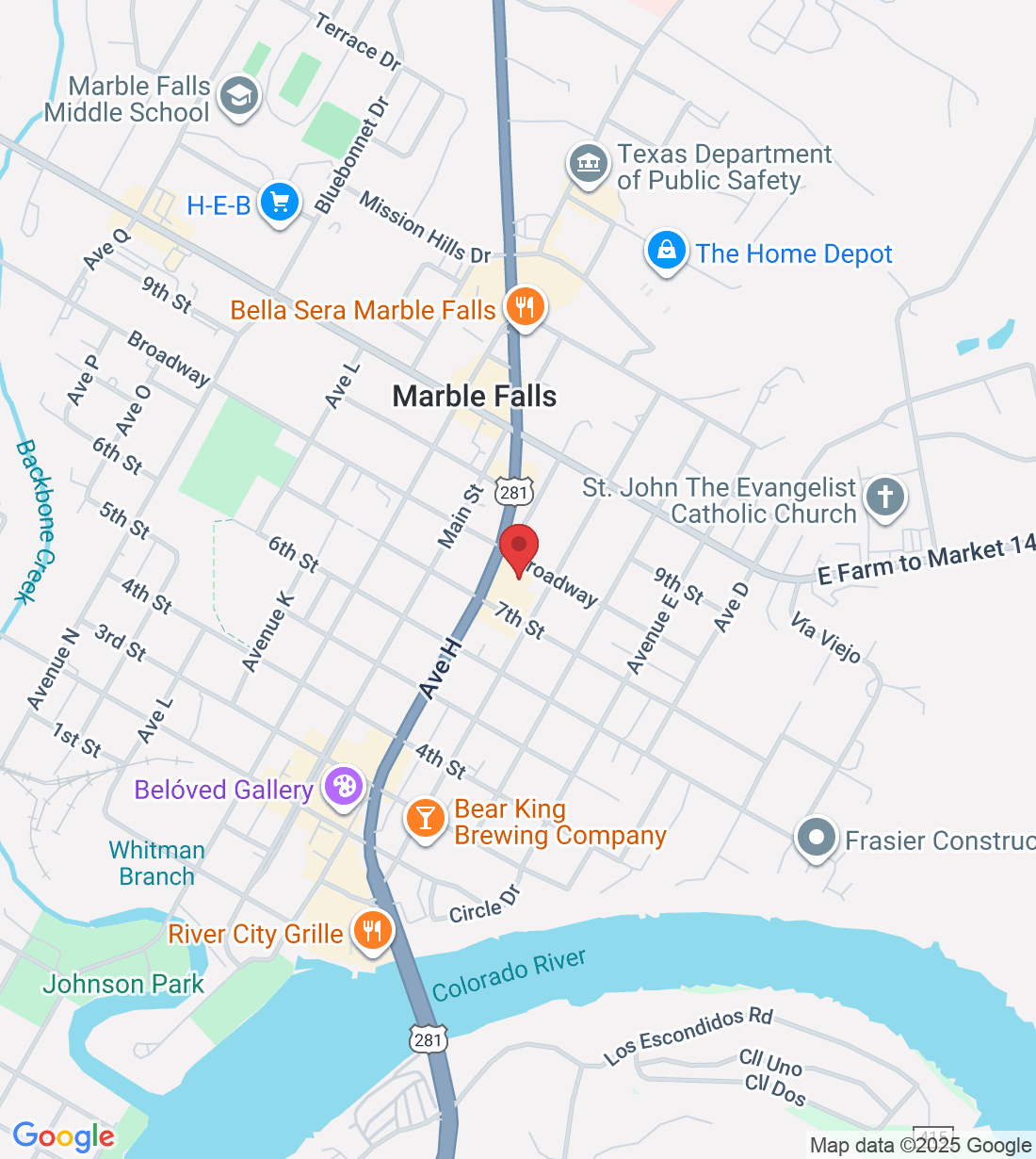 703 N U.S. Hwy 281 #201, Marble Falls, TX 78654, USA