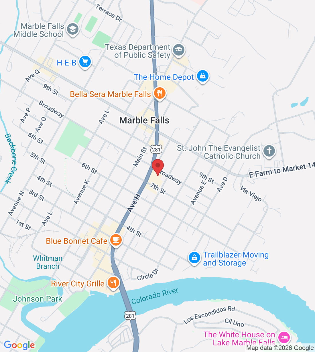 703 N U.S. Hwy 281 #201, Marble Falls, TX 78654, USA