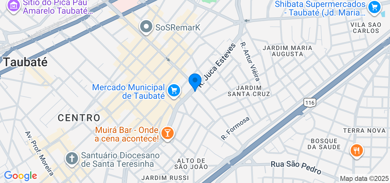 R. Juca Esteves, 88 - Centro, Taubaté - SP, 12080-330, Brasil