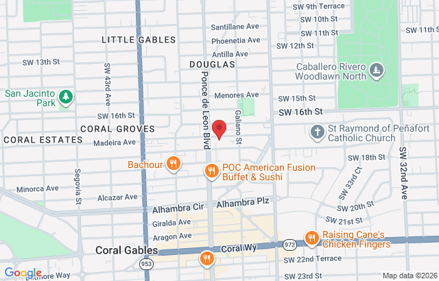 1805 Ponce de Leon #110, Coral Gables, FL 33134, USA