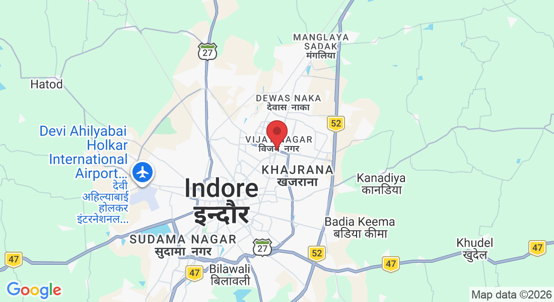 QV2W+C68, Bhagyashree Colony, Indore, Madhya Pradesh 452010, India
