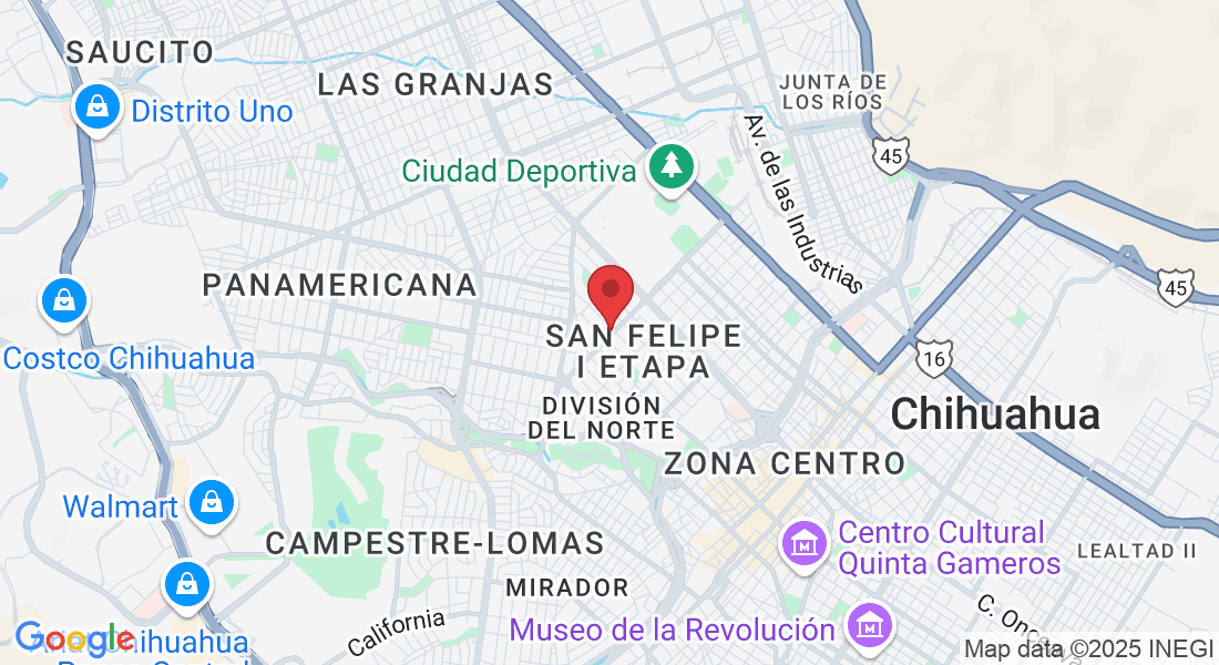 Av División del Nte 305, San Felipe I Etapa, 31203 Chihuahua, Chih., México