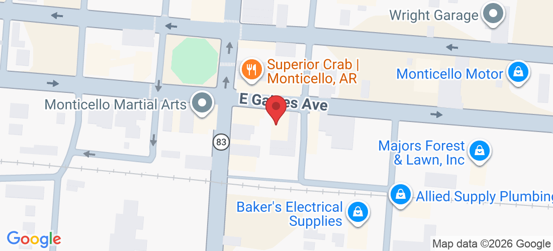 110 E Gaines Ave, Monticello, AR 71655, USA